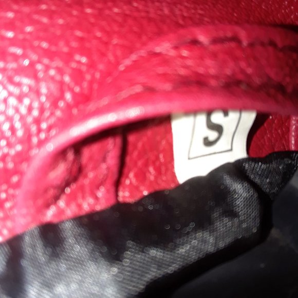 Gorgeous red leather jacket..sz..small - Picture 5 of 6